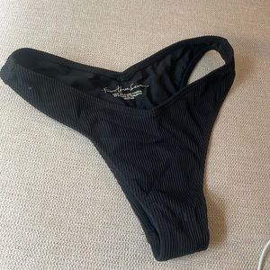 Black ribbed 437 bottoms